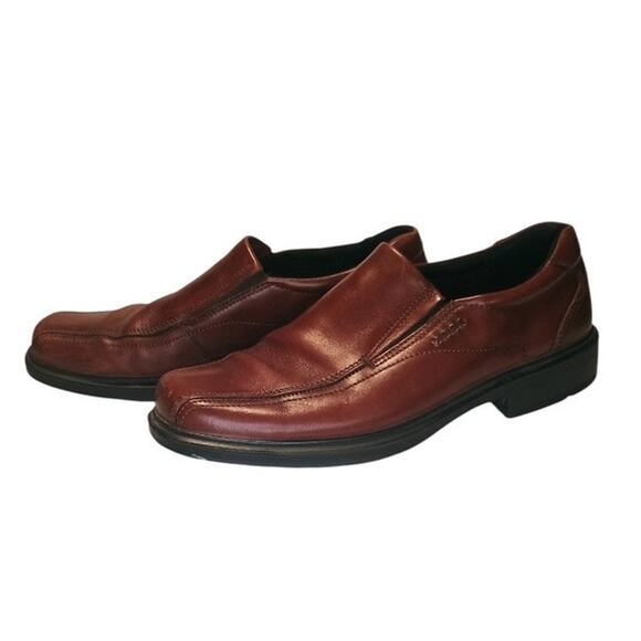 ECCO Men\'s Helsinki 2.0 Apron Toe Slip, cognac brown leather size 43 main image 5